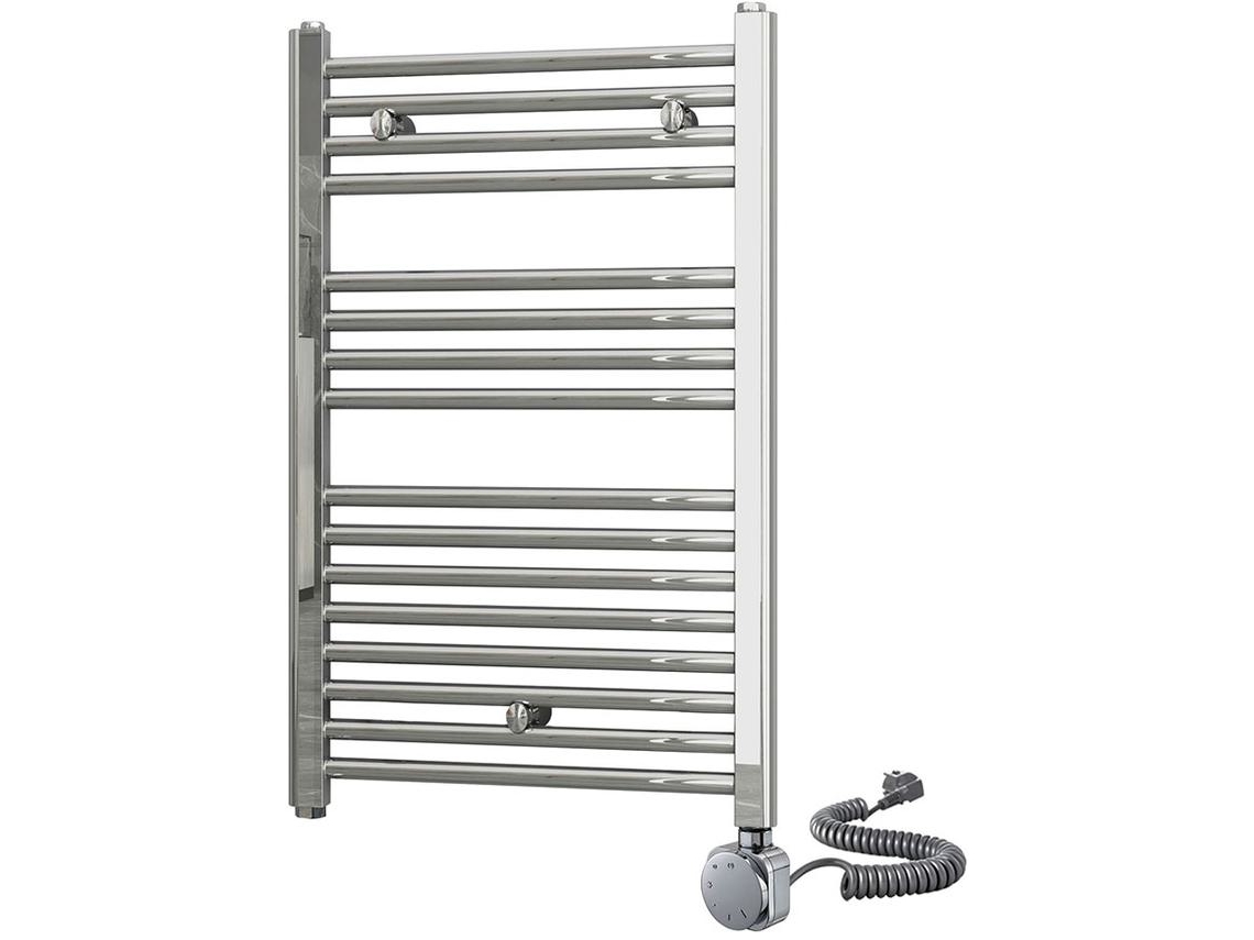 Radiador Secatoallas 80 cm x 50 cm eléctrico acabado cromo brillo fabricado en acero