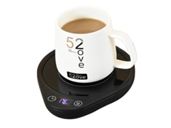 Calentador de tazas eléctrico, calentador de bebidas por inducción de gravedad con temperatura ajustable, patas antideslizantes, superficie impermeable