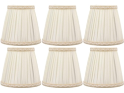 Lámpara de mesa con pantalla pequeña en forma de barril, pantalla de tela decorativa con casquillo E14, Gokoco