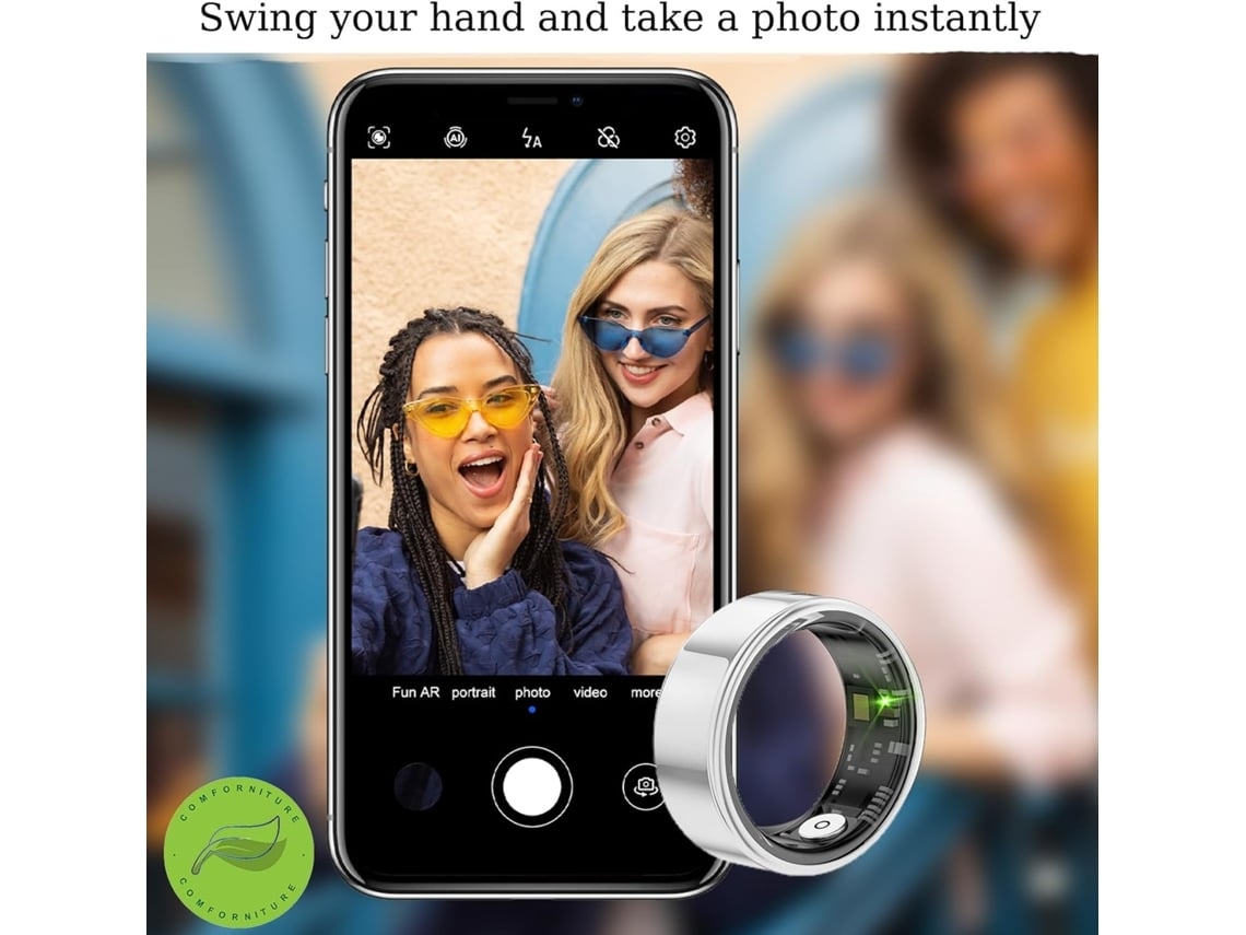 Anillo inteligente de salud con monitorización del sueño y batería de larga duración, ideal para el ejercicio y el seguimiento diario Lalamoli
