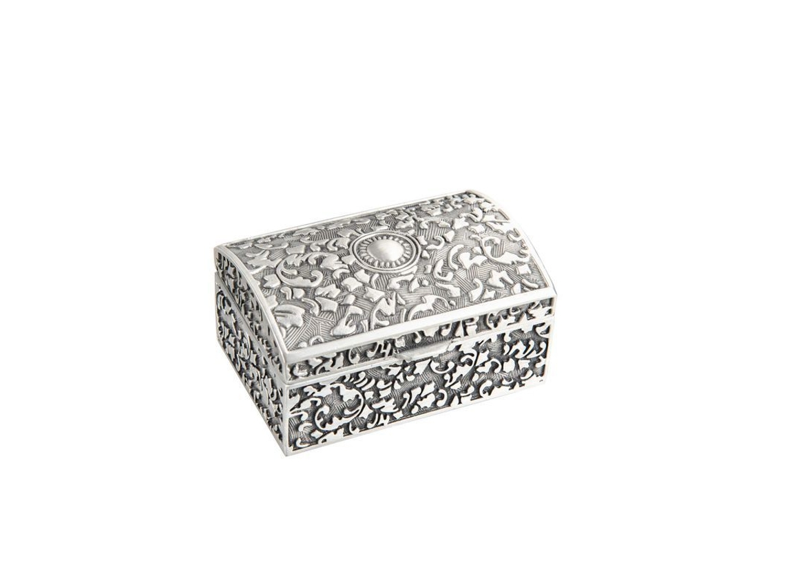2026-33183-caja De Joyería Vintage Para Organizar Anillos, Aretes Y Collares De Aleación De Zinc