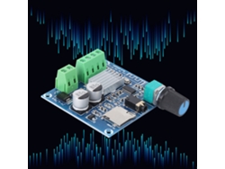 2026as-placa Amplificador Digital Dual Canal Con Volumen Ajustable Para Bluetooth Tarjeta De Memoria Aux
