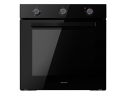 Cecotec Horno Integrable Convencional Bolero Hexa C136000 Glass Black Time A. 2800w, 77l, Bajo Consumo, Temporizador