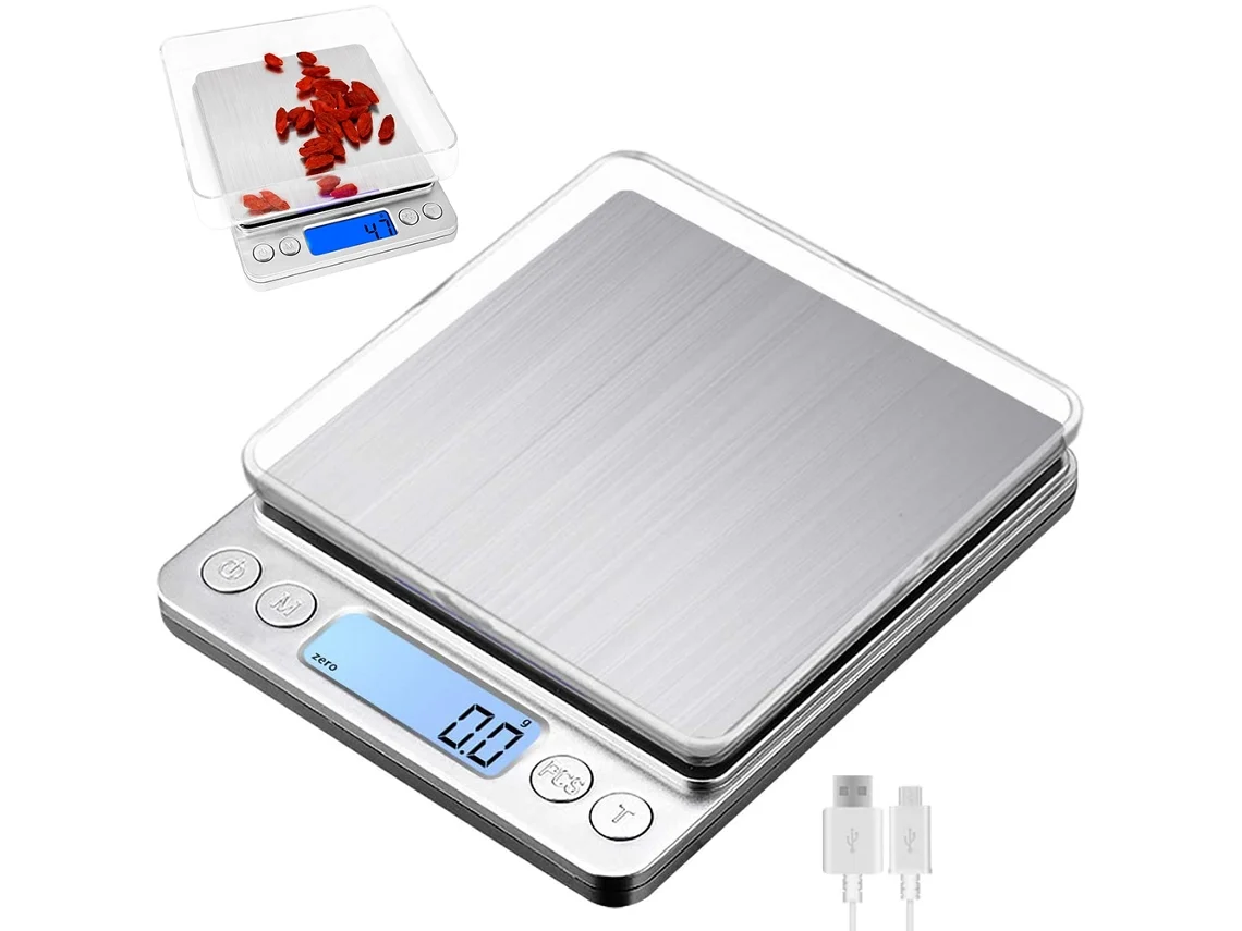 Báscula De Cocina Digital Con Carga Usb 0 1G/3Kg Función Psc Electrónica Delgada Conversión De Pantalla Lcd De Tara 6