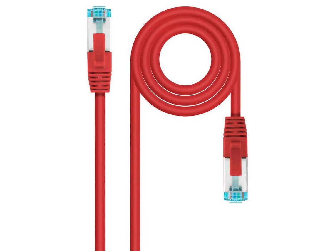 Cable de Red Nanocable Rj45 Lszh Cat.7 600Mhz Sftp Awg26 2 M Rojo N/A