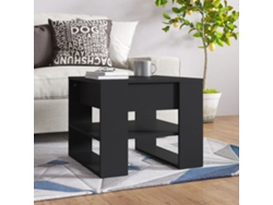 Mesa de Centro de Apoyo 55,5X55X45 Cm Madera Procesada Negro