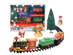 Tren Eléctrico Navideño Con Luces Y Música, Vías De Juguete, Regalo Para Niños.
