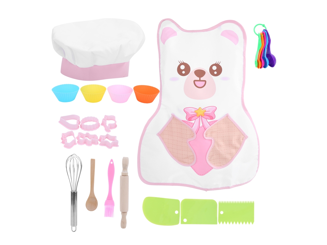 Juego De Cocina Y Repostería Para Niños Con Delantal Y Gorro - Juguete De Rol