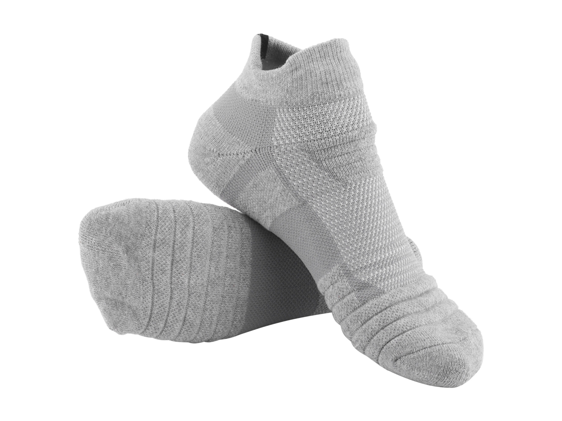 2026-calcetines Deportivos De Baloncesto Para Hombre Con Suela De Toalla Gruesa, Transpirables Y De Tubo Corto Gris