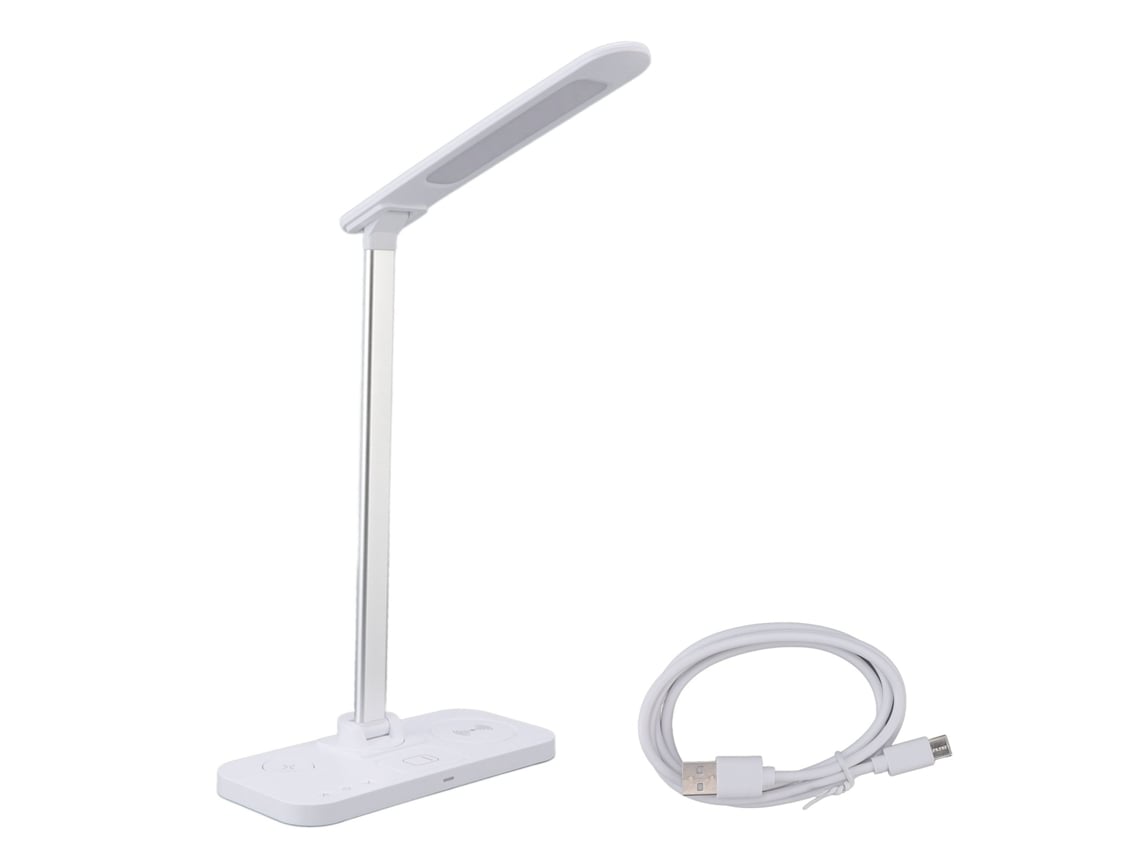 Lámpara De Escritorio (giratoria Y Plegable, Carga Inalámbrica Rápida De 15w)