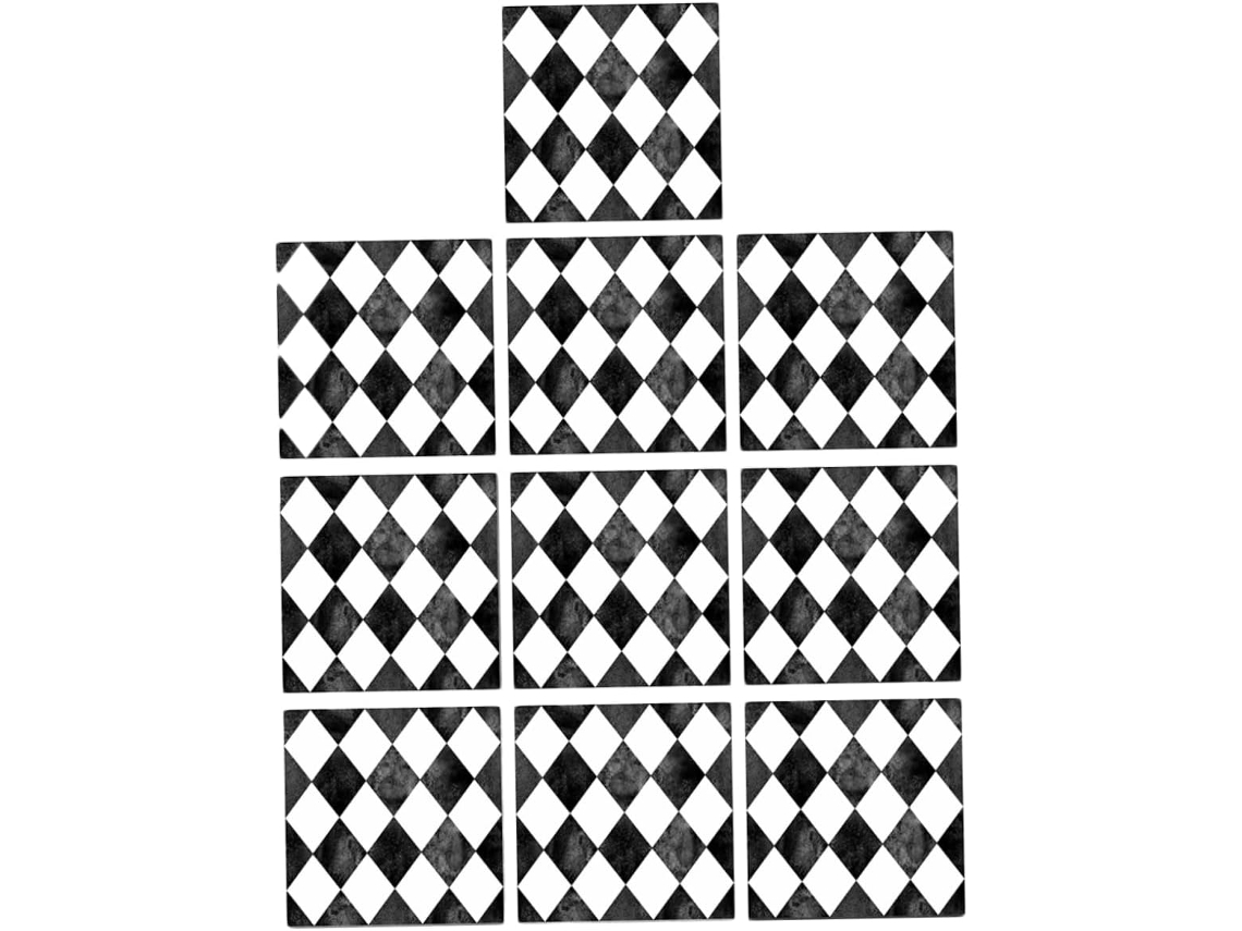 10 Pegatinas Impermeables Y Decorativas Con Diseño De Diamante Para Azulejos Del Hogar.