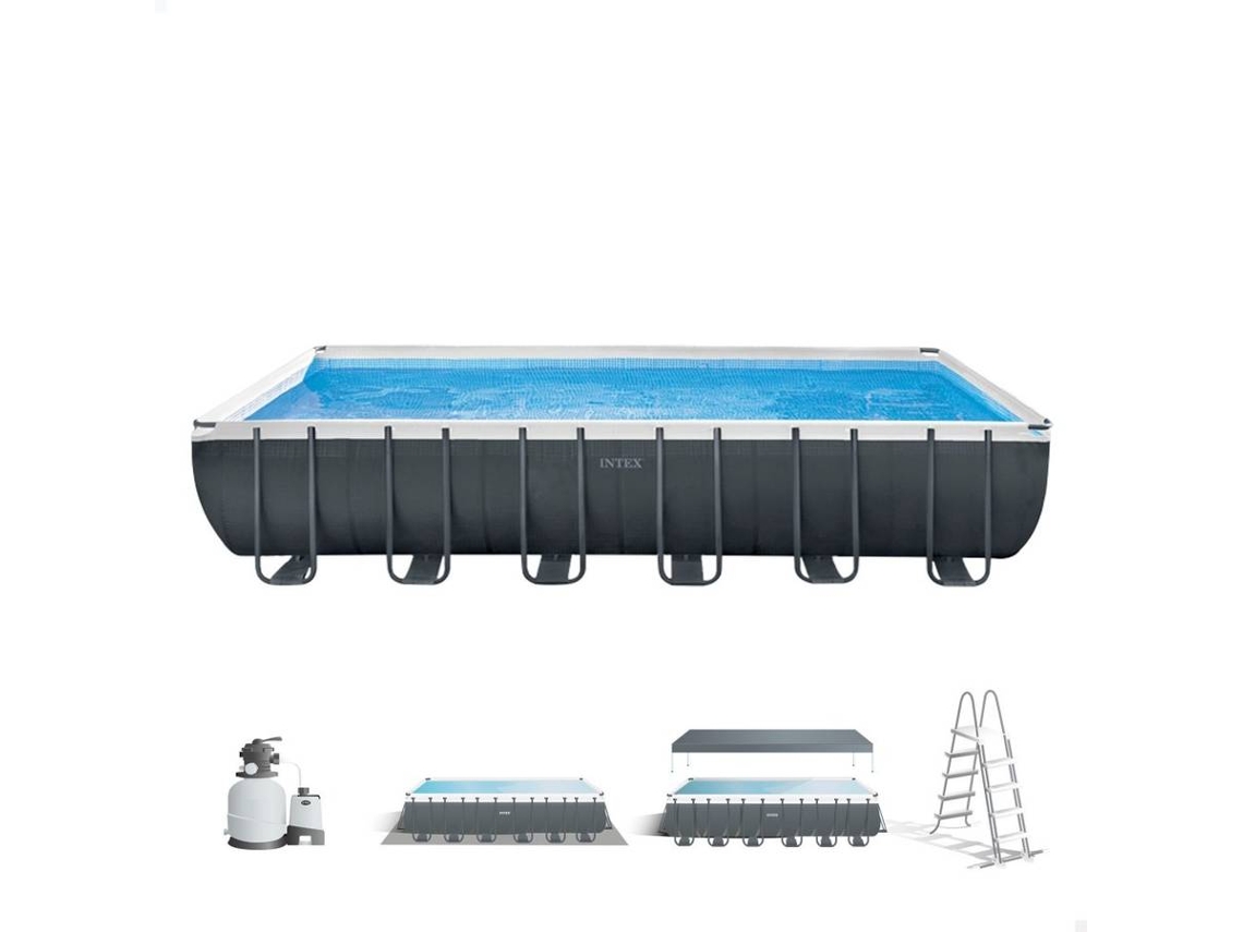 Piscina Tubular INTEX 26364 (com Bomba - 31805 L - 366x132cm)