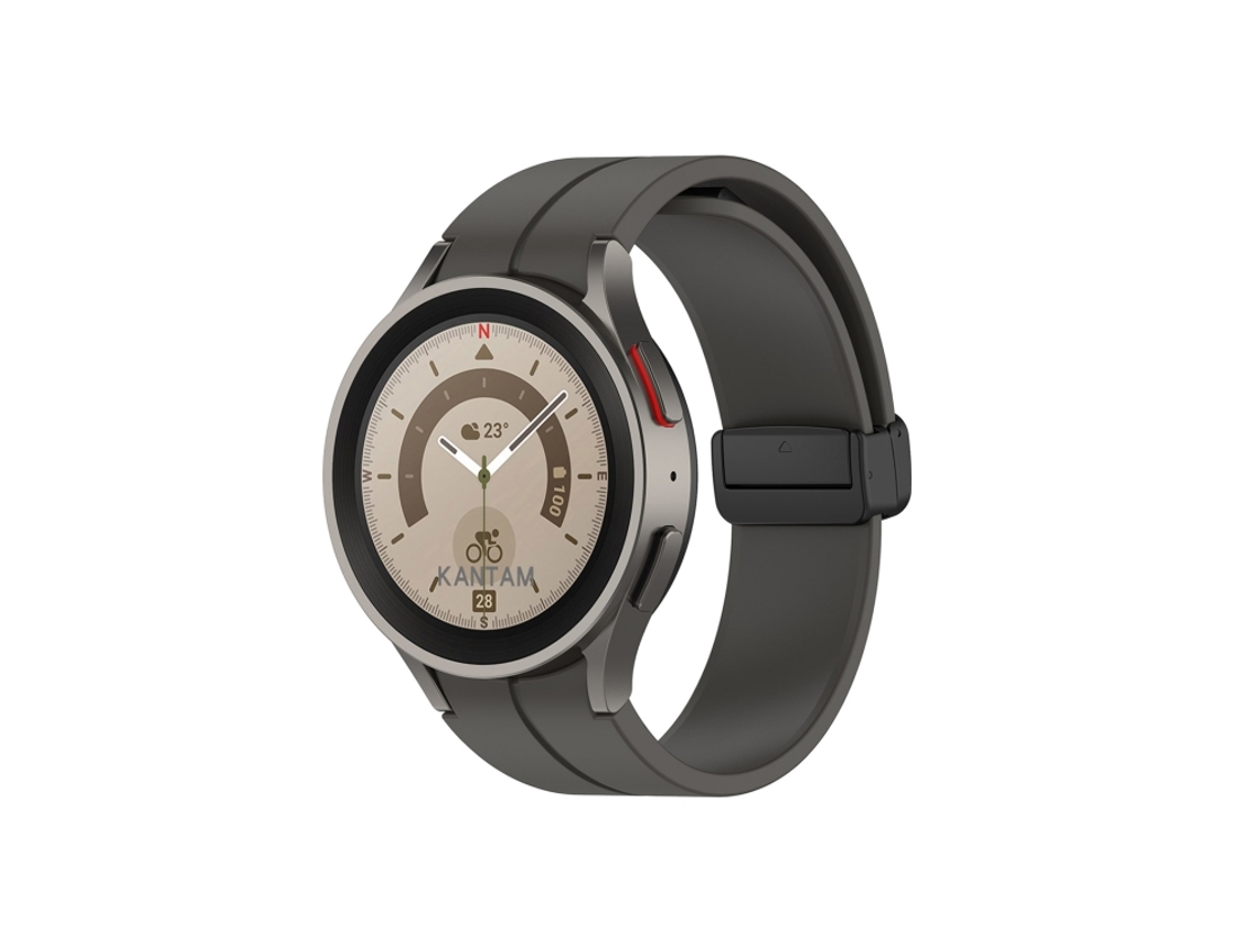 Correa de silicona para Samsung Galaxy Watch 5 / 5 Pro (40/44/45 mm) con hebilla plegable.