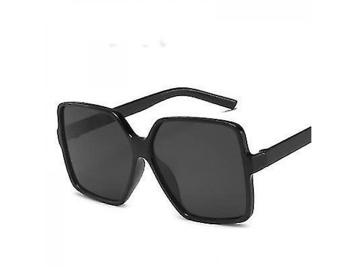Gafas De Sol Cuadradas De Lujo Para Mujer Con Montura Negra Grande - Moda Vpp 1
