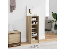 Mueble Zapatero | Armario Zapatero Madera Contrachapada Roble Sonoma 31,5x35x90 Cm
