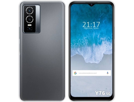 Carcasa para Vivo Y76 5G TUMUNDOSMARTPHONE Silicona Transparente