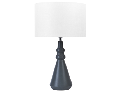 Lámpara de Mesa BELIANI (40 x 40 x 66 cm - Cerámica - Negro)