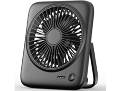 Ventoinha De Mesa Portátil Usb, Silencioso, 4 Velocidades Para Casa E Escritório, Preto Gertiz