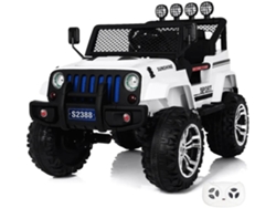 Jeep 4x4 Vehículo Eléctrico Para Niños 12v - Blanco