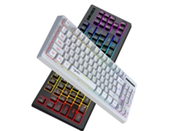 Teclado Gaming TRUMSEN L100 RGB (Mecânico - Português - Negro )