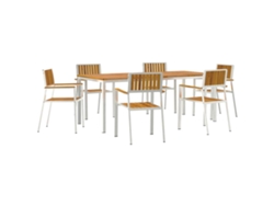Maison Exclusive - Juego De Comedor Para Exteriores 7 Pcs Madera De Acacia Sólida