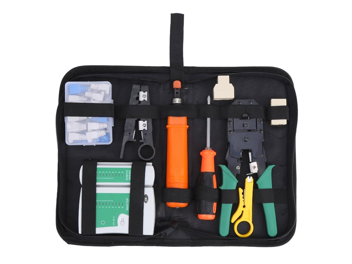 Kit de herramientas profesionales portátiles para cableado de red YGP310 DC 9V con detección de cables