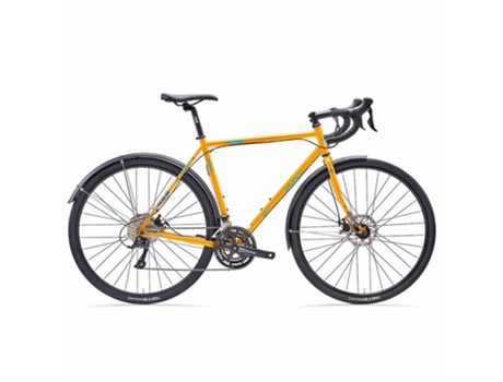 Bicicleta Gravel Hobootleg Easy Travel Shimano Sora 2023 Amarelo Scinelli Superstar
