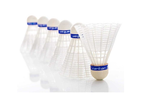 Volantes Badminton F2 White Medium Azul 6 Unitscarlton