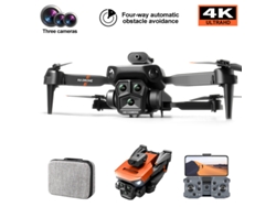 Dron Bestvite K6 Max con tres cámaras, visión 360° para evitar obstáculos (2 baterías, 15 minutos de autonomía, gris)