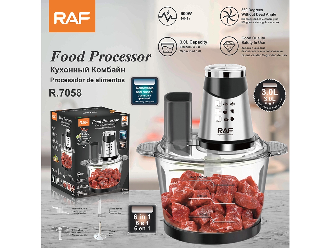 Picadora de carne para el hogar, pelador de ajos de 3 litros, batidora de masa, accesorios para máquina de cocina para bebés, batidor de huevos Mdug