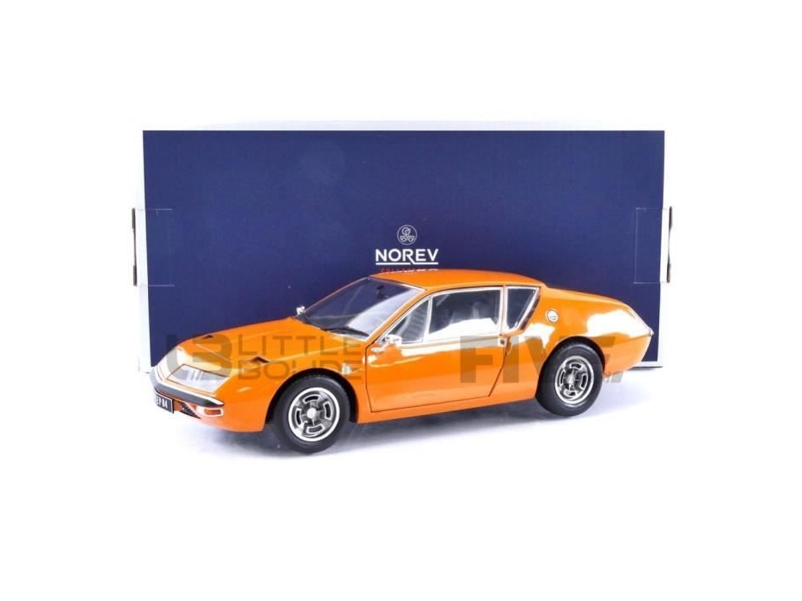 Coche de colección en miniatura Norev 1/18 Alpine A310 1600 Vf 1974 Acrópolis naranja 185402