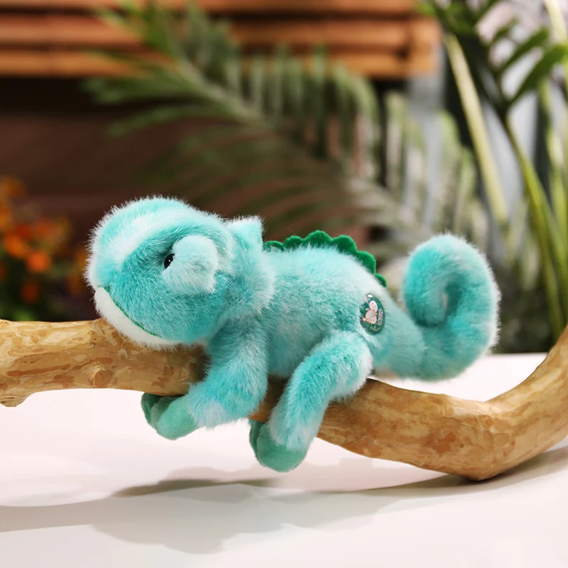 (verde 20 Cm) Peluche De Camaleón Colorido De Dibujos Animados De 20 Cm