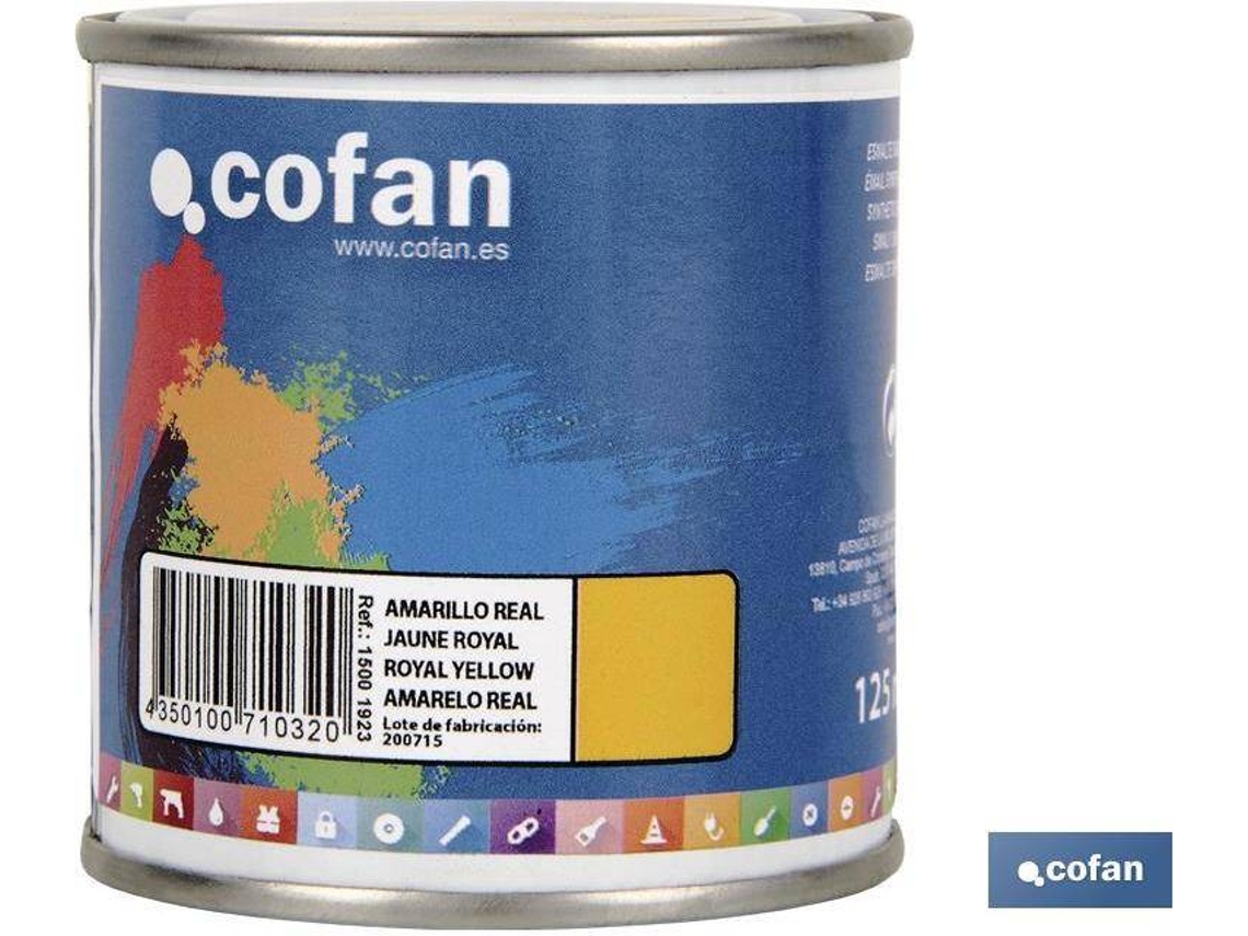 Esmalte Sintético COFAN Amarillo Real   (125 ml)
