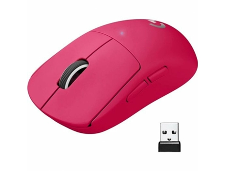 Ratón LOGITECH G PRO X SUPERLIGHT 2 LIGHTSPEED (Rosa - Magenta - USB - Bluetooth)