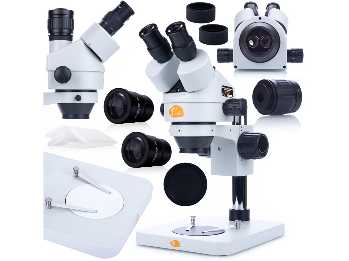 Microscopio trinocular Mercury Pro MSMP-T-PS1 – Zoom de 7x a 45x | Óptica de alta calidad | Ideal para electrónica y joyería
