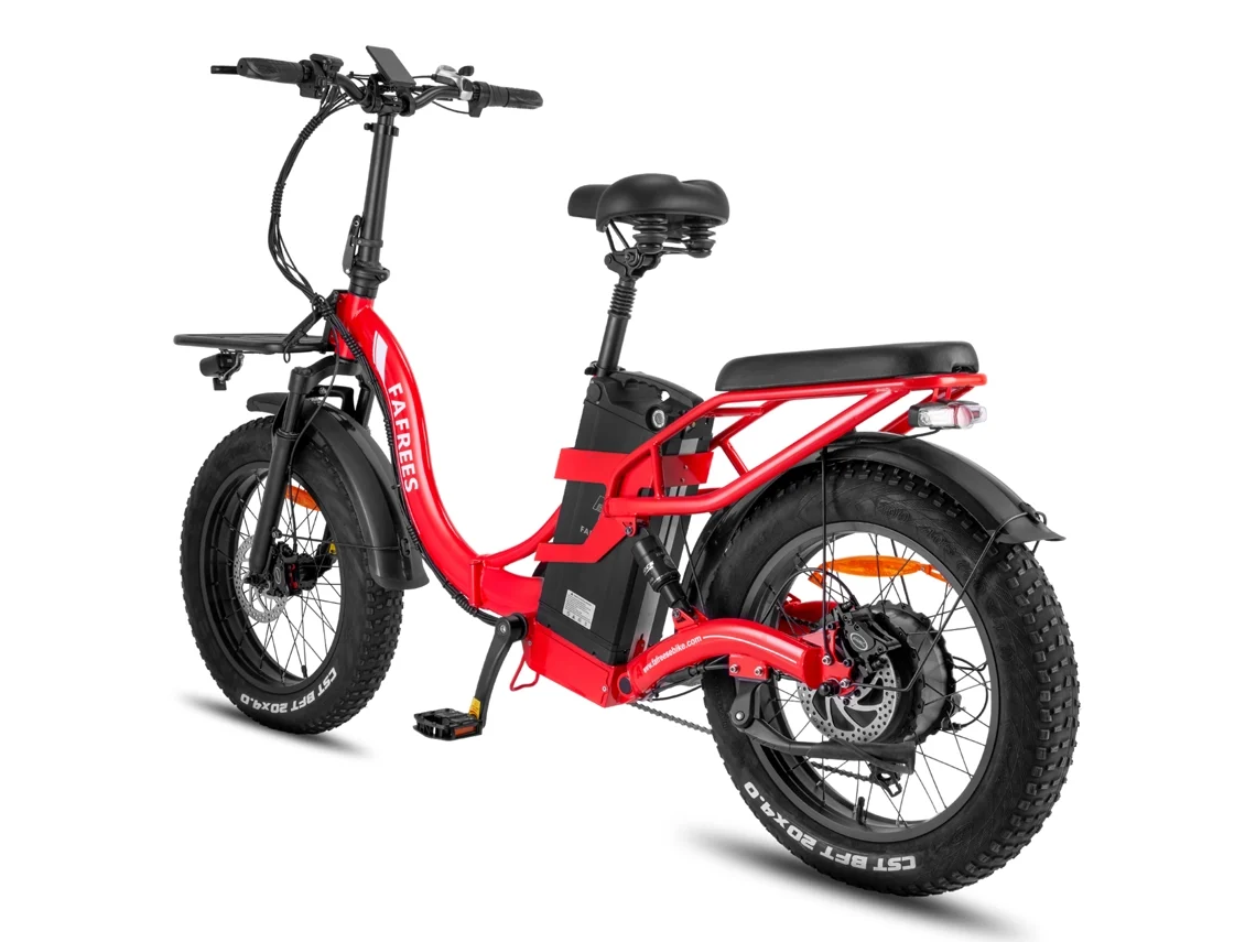 Bicicleta eléctrica Fafrees F20 X Max con neumáticos de 20 x 4,0 pulgadas de ancho, motor sin escobillas de 750 W, batería de 48 VE 30 Ah.
