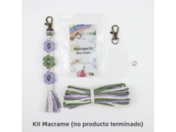 Handweaving Little Daisy Keychain Set, com Tutorial para Iniciantes, Diy Daisy Tassel Keychain Lanyard Pendant MDUG