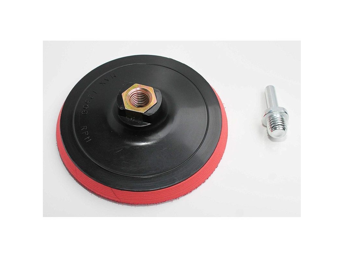 2026-placa De Lijado 125 Mm Con Mandril Para Taladro (1 Pieza)
