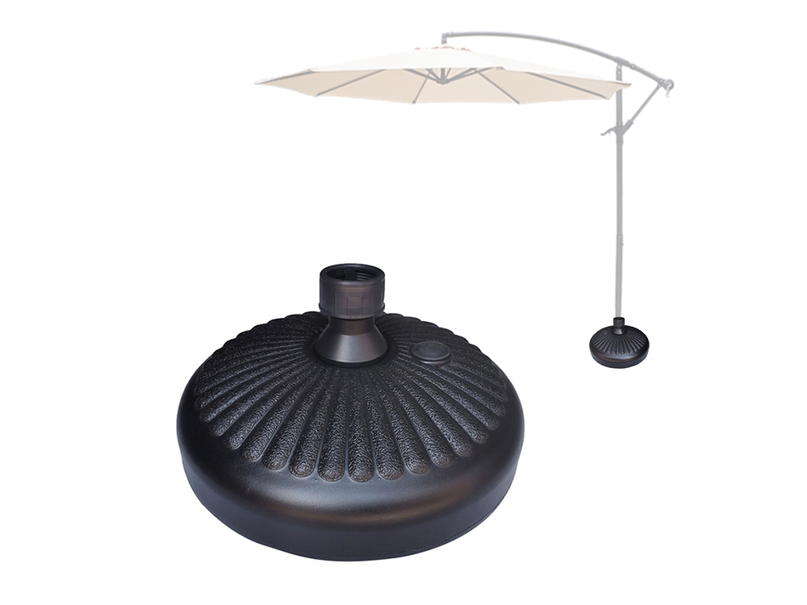 Base de sombrilla rellenable con arena para patio exterior