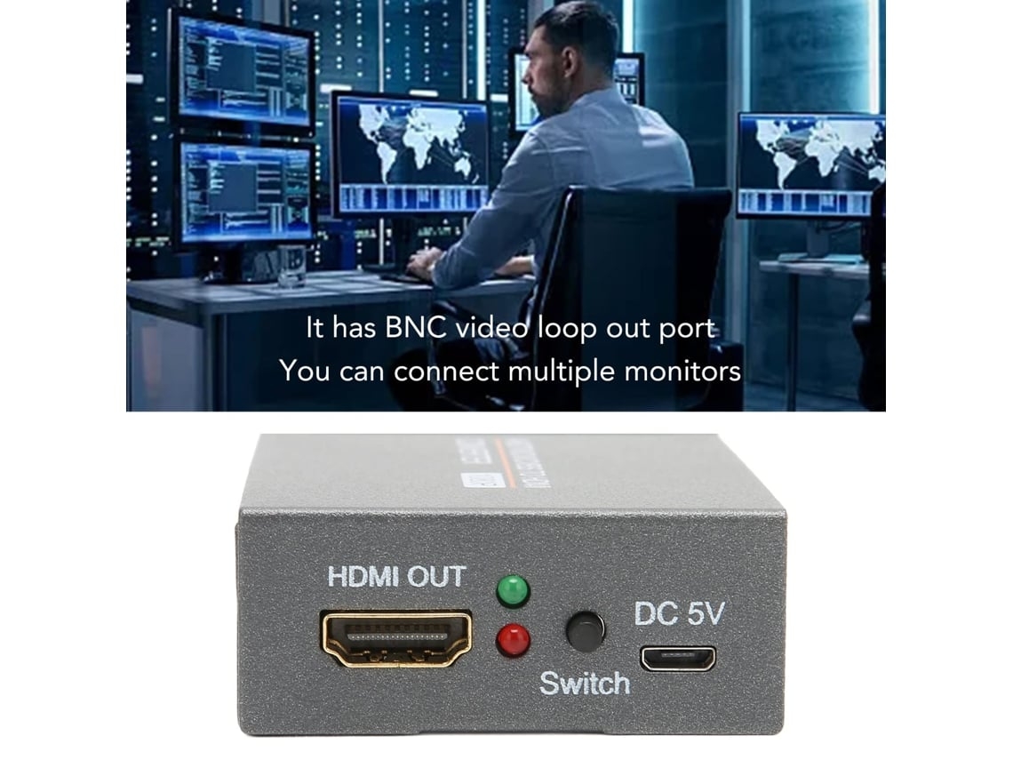 Adaptador Convertidor Multimedia Ahd Tvi Cvi Cvbs A Hdmi Full Hd 720p*