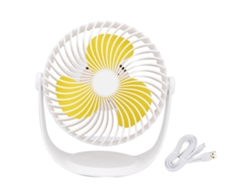 Mini rejillas de ventilación USB silenciosas para oficina en casa - Blanco