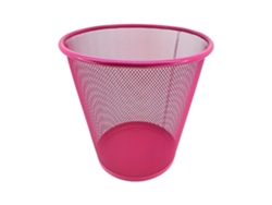 Papelera de rejilla metálica | Capacidad de 12 litros ROSA