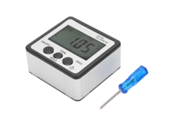 Nivel Digital Con Base Magnética Para Medición De Ángulos En Carpintería.