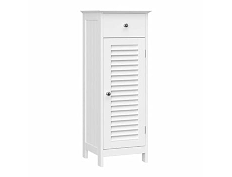 Elegante mueble de baño escandinavo blanco con almacenaje PRICENET