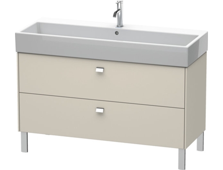Mueble de aseo DURAVIT Brioso de 118,4 x 45,9 cm 2 extraíbles con sifón y delantal para lavabo Vero Air 235012