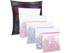 Bolsas De Malla Para Lavandería, 5 Unidades, Reutilizables Para Ropa Delicada, Camisas Y Calcetines.