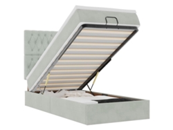 Maison Exclusive - Estructura Cama Otomana Colchones Gris Claro 100x200cm