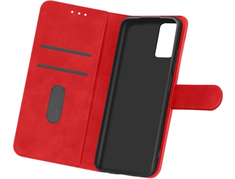 Carcasa y Soporte Samsung Galaxy A32 AVIZAR Cartera y Suporte Rojo