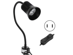 Bj-lâmpada Led De Trabalho 7w Com Base Magnética E Pescoço Flexível Para Máquinas De Costura, Ferramentas Cnc, Plug Us 110-220v