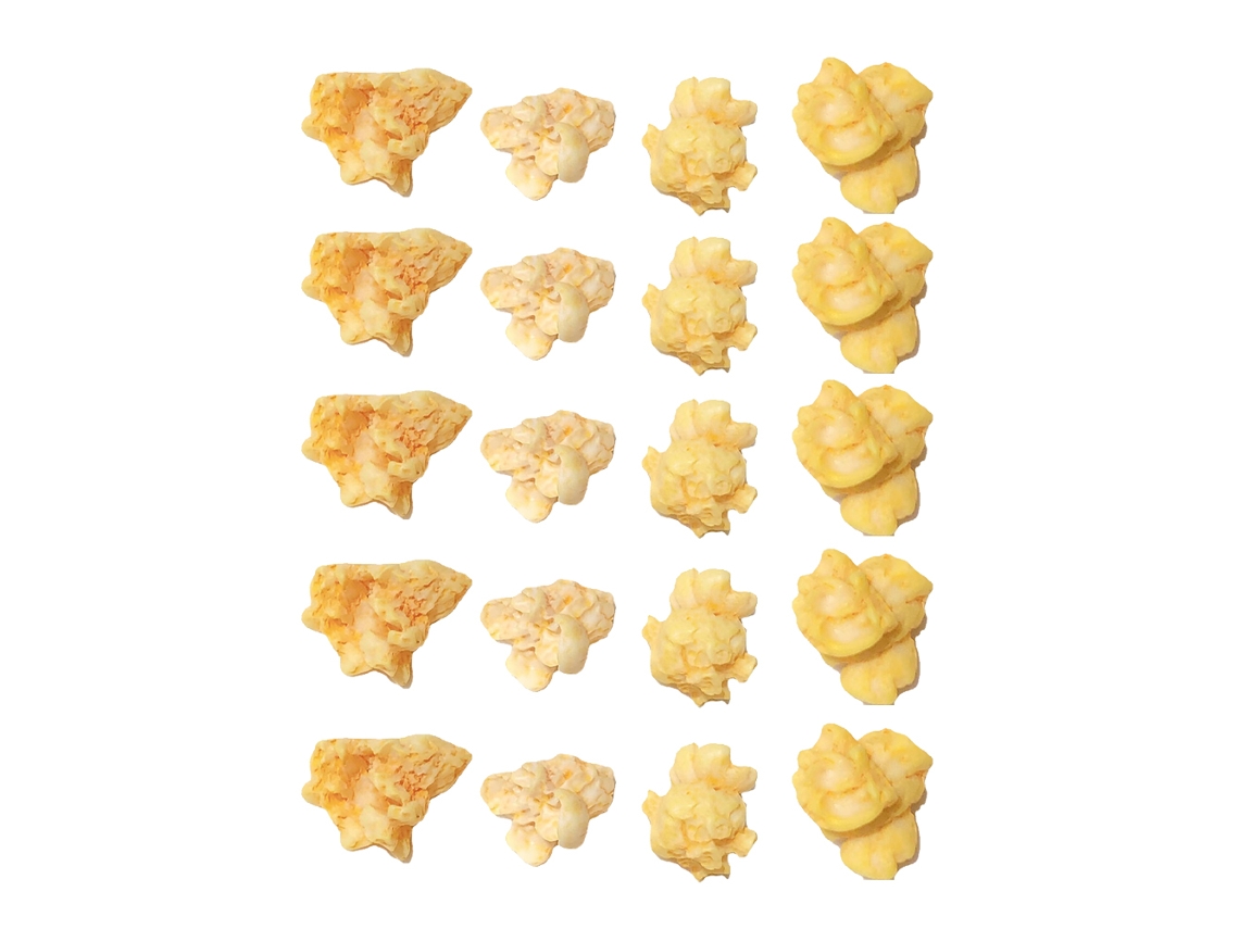 20 piezas de dijes de palomitas de maíz de imitación, decoraciones de resina para hacer joyas